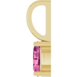 5x3 mm Natural Pink Tourmaline Charm/Pendant