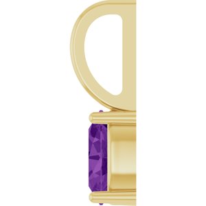 5x3 mm Natural Amethyst Charm/Pendant