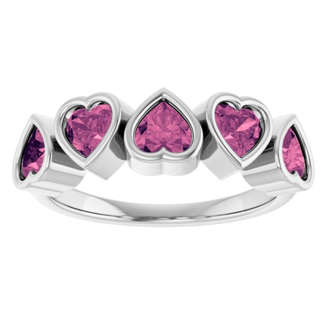 14K Yellow Natural Pink Tourmaline Ring