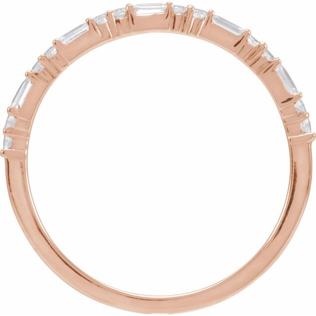 14K Yellow 1/5 CTW Natural Diamond Stackable Ring