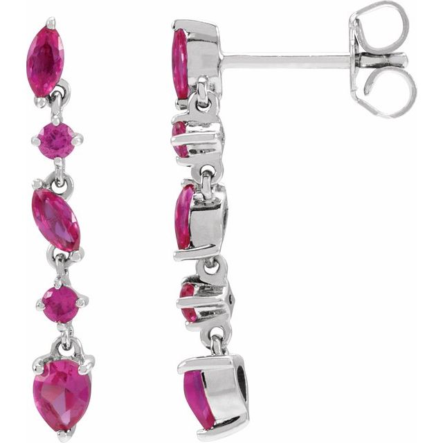 Natural Ruby Earrings