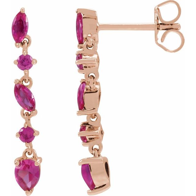 Natural Ruby Earrings