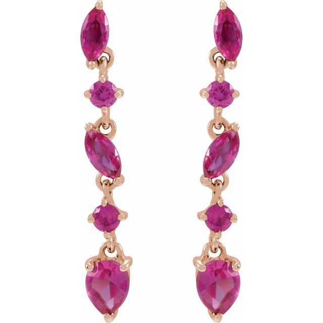 Natural Ruby Earrings