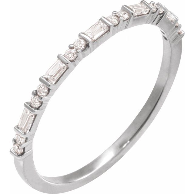 14K Yellow 1/5 CTW Natural Diamond Stackable Ring