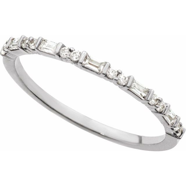 14K Yellow 1/5 CTW Natural Diamond Stackable Ring