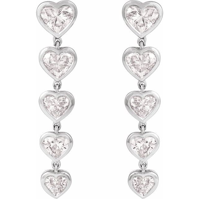 14K Yellow 2 3/4 CTW Lab-Grown Diamond Earrings