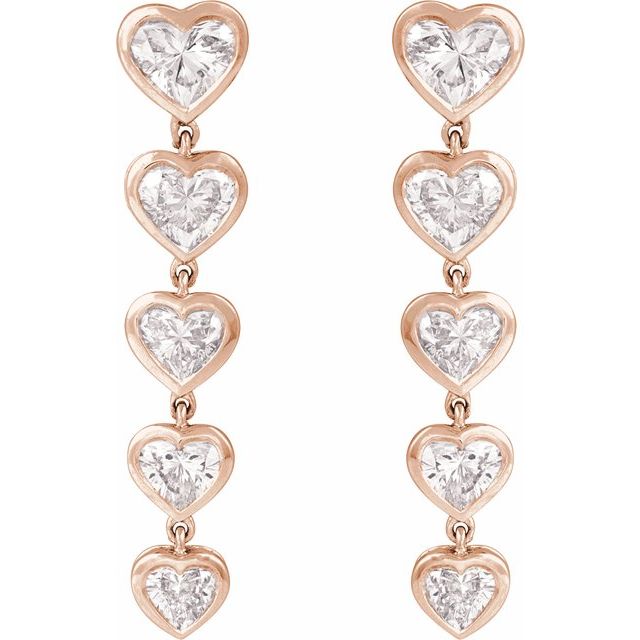 14K Yellow 2 3/4 CTW Lab-Grown Diamond Earrings