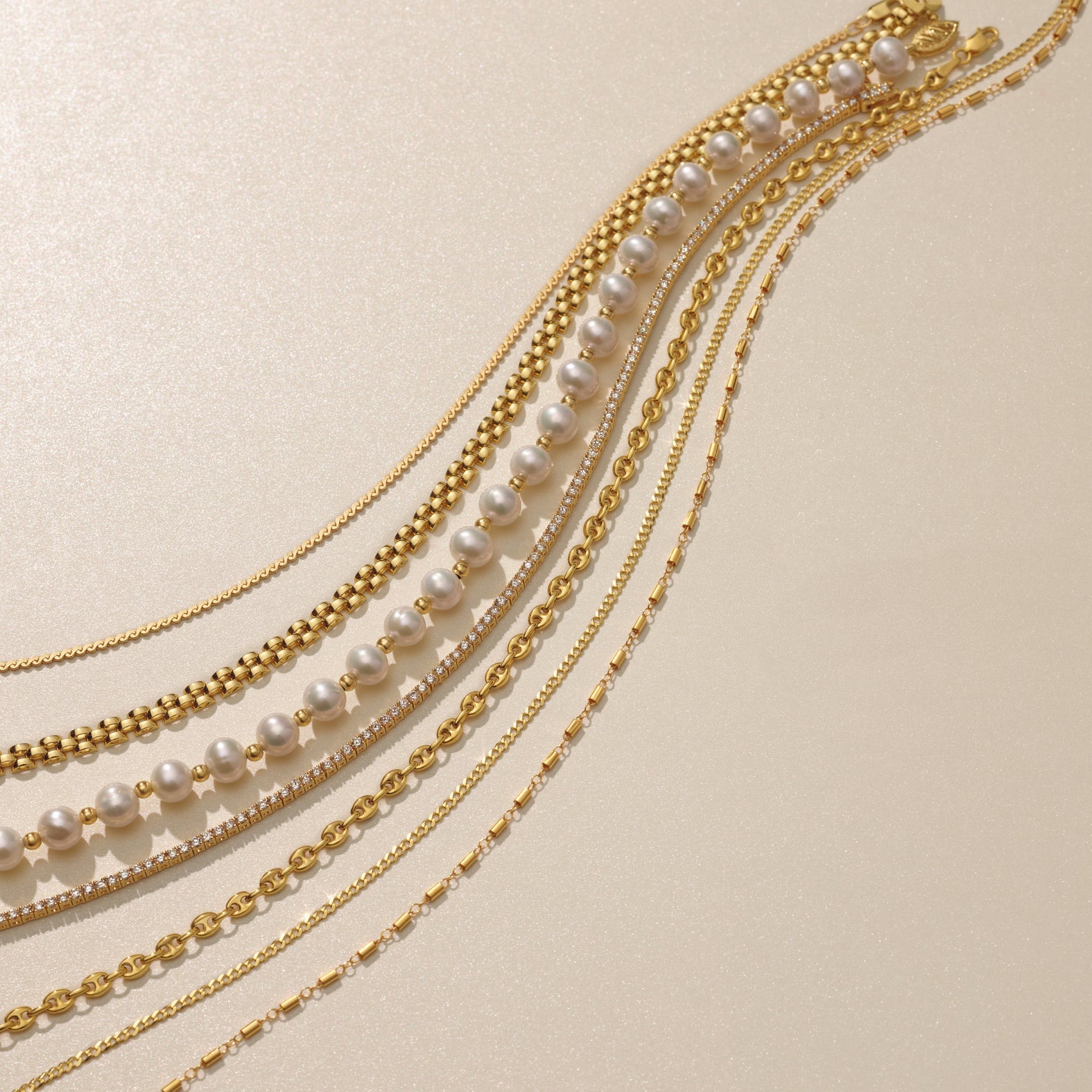 Freshwater Pearl Gold Bracelet