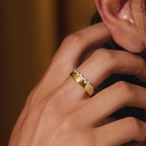 14K Yellow 1/3 CTW Natural Diamond Ring