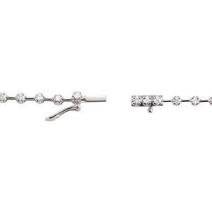 14K White 5 CTW Natural Diamond 18" Necklace