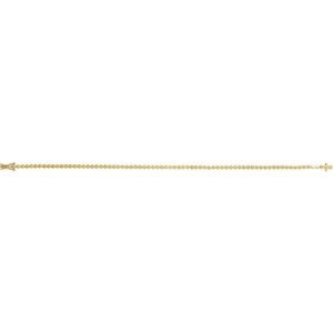 14K Yellow Geometric Line 7" Bracelet