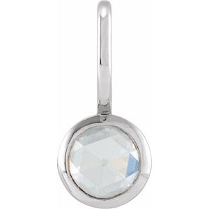 1/3 CT Rose-Cut Natural Diamond Charm/Pendant