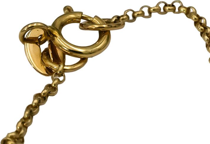 14k Yellow Gold & Rhodium VS Diamond Pendant Necklace 0.75CT