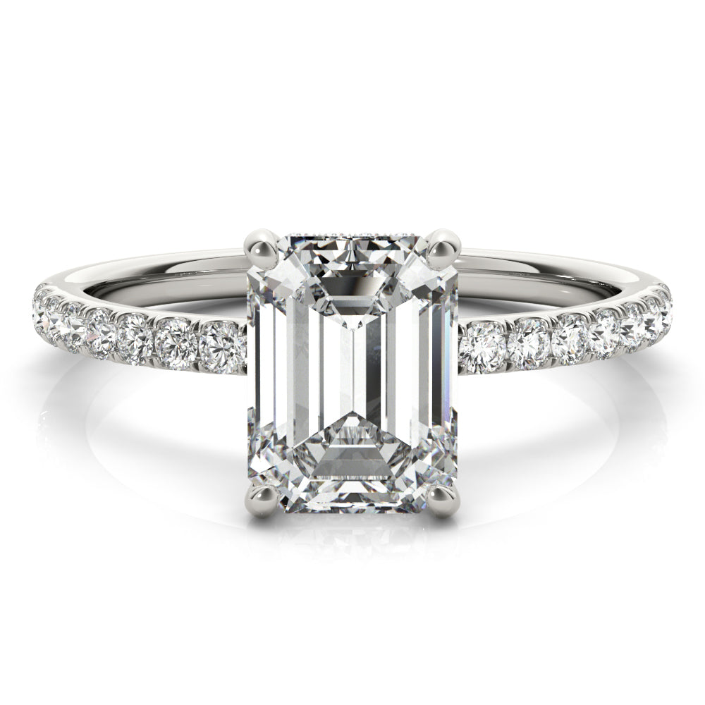 Hidden Halo with Pave Band