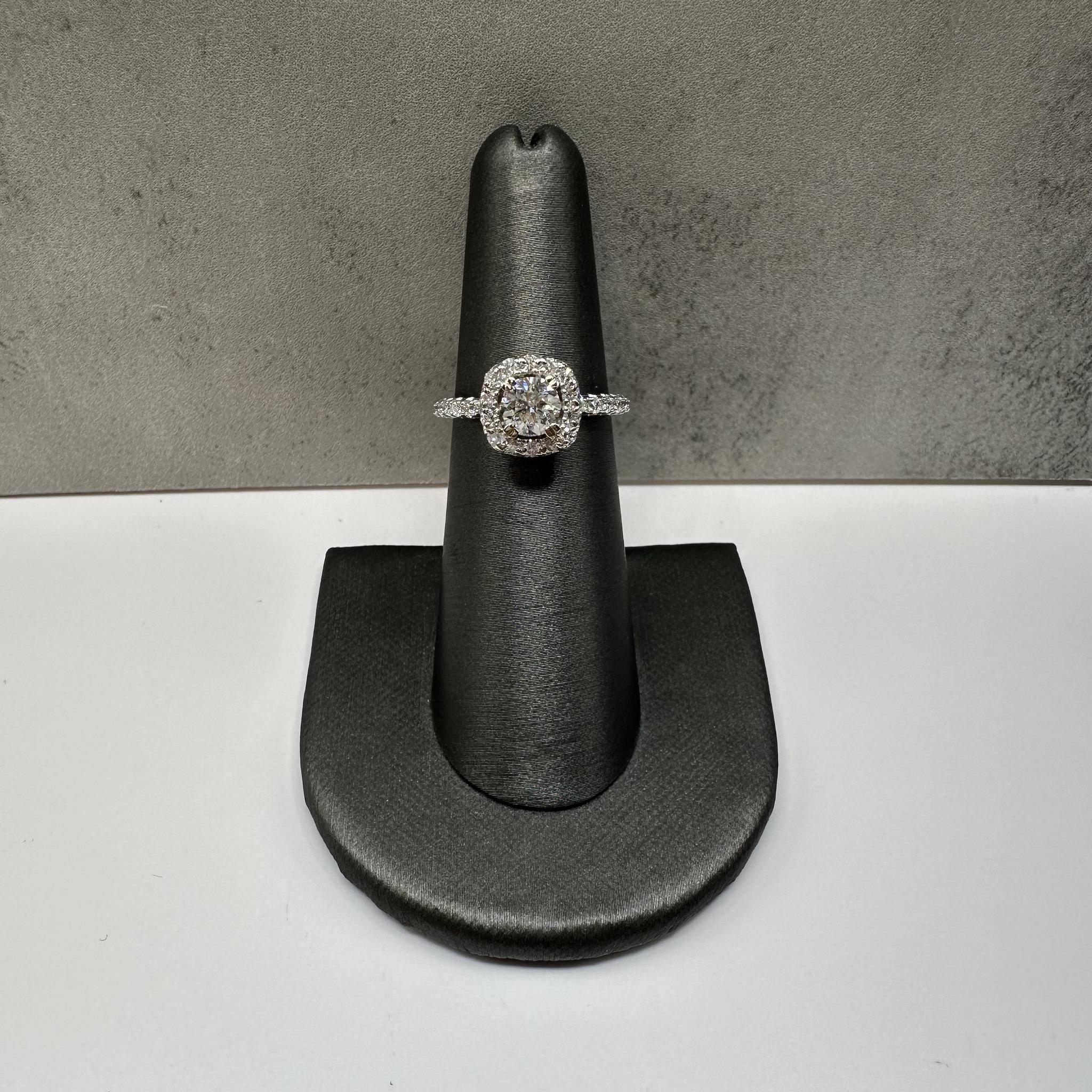 Appraised Natural Diamond Engagement Ring in 14kt White Gold - 1.33 Carats