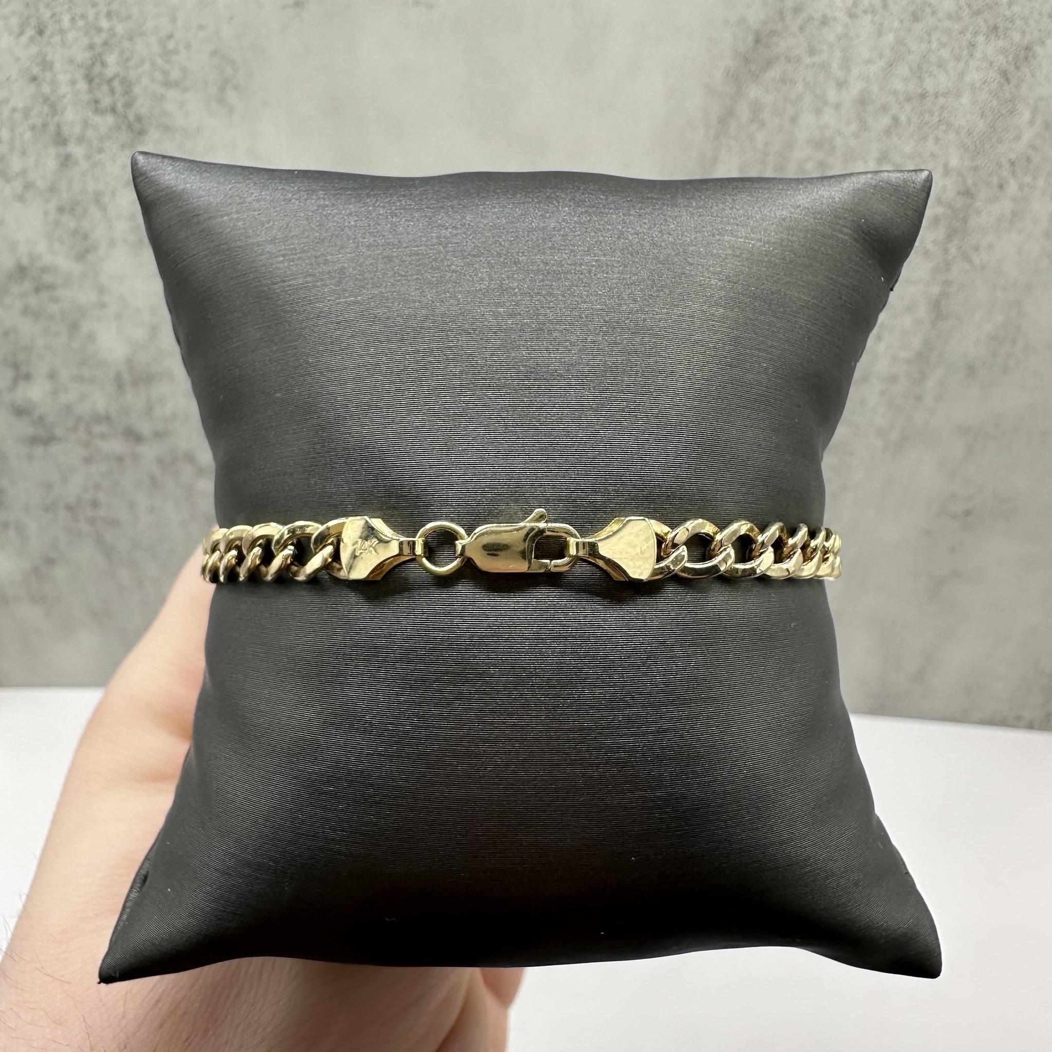 GIA Radiant Cut Diamond Bezel Bracelet 14kt Yellow Gold 1.00ct