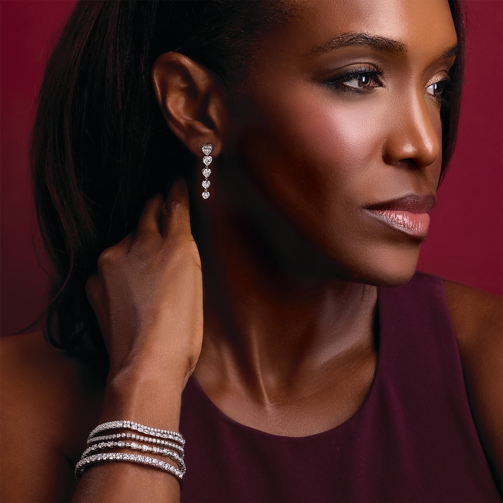 14K Yellow 2 3/4 CTW Lab-Grown Diamond Earrings