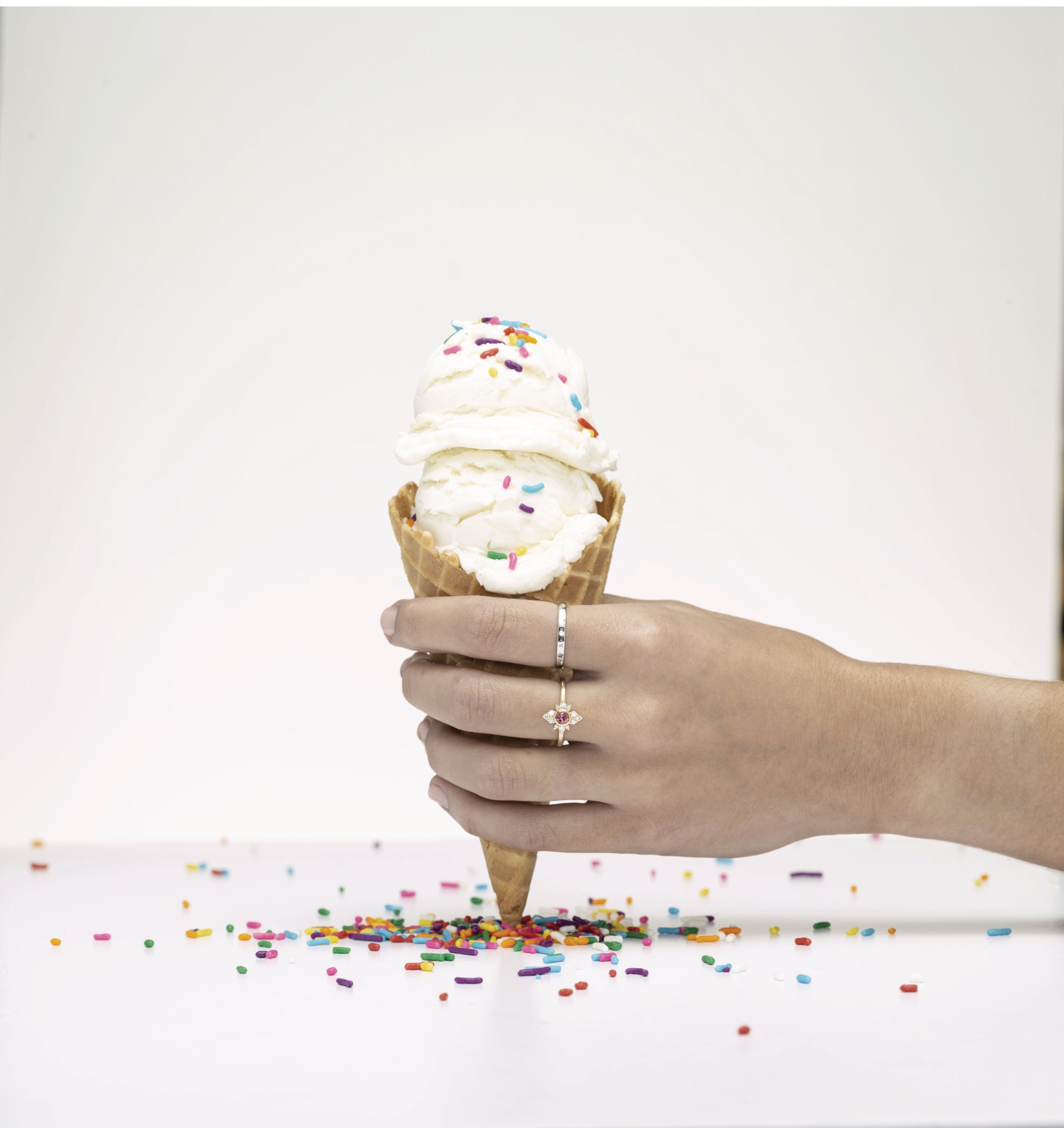 Aquamarine Family Stackable Ring