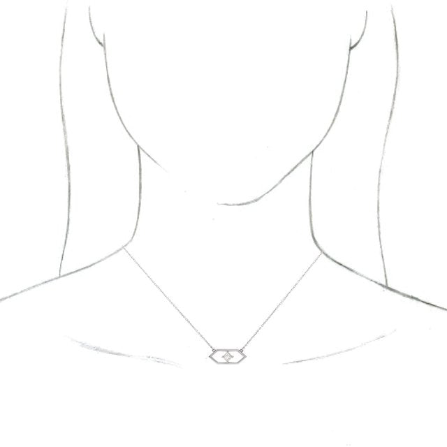 Diamond Geometric Necklace