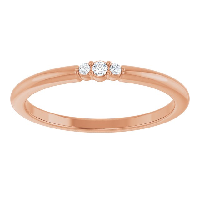 14K Yellow .03 CTW Natural Diamond Stackable Ring