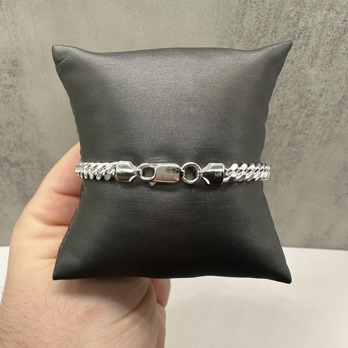 Cuban Bracelet Sterling Silver 8in 5.4mm Lobster Clasp New