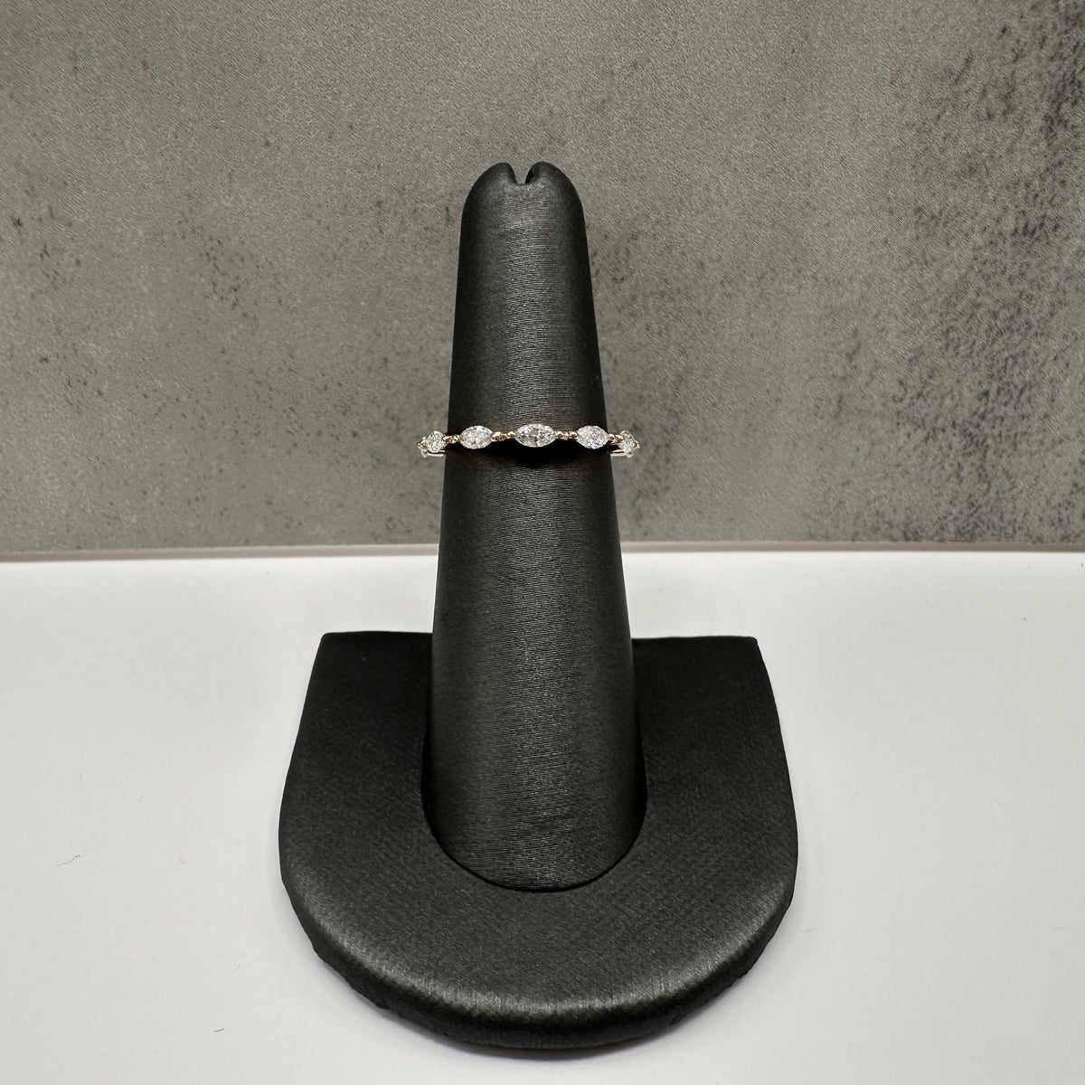 Marquise Lab Grown Diamond Ring 14kt Rose Gold 0.50ctw EF VS New