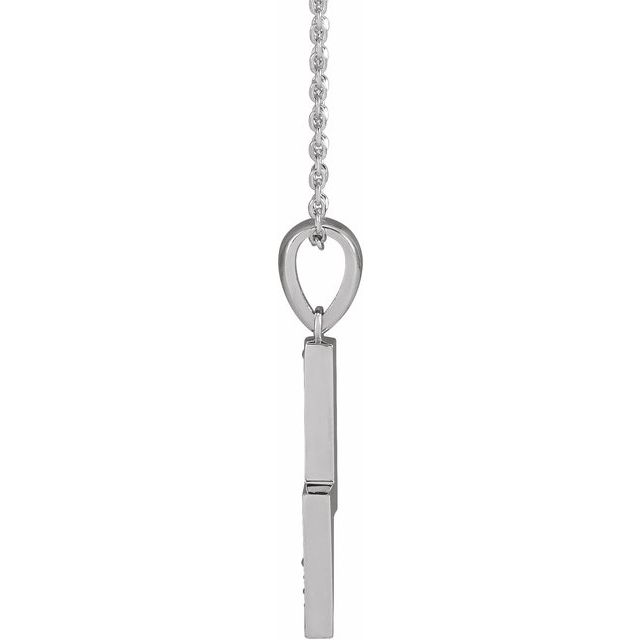 14K Yellow .08 CTW Natural Diamond Lightning Bolt 16-18" Necklace