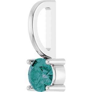 Imitation Alexandrite Solitaire Charm/Pendant