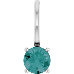 Imitation Alexandrite Solitaire Charm/Pendant