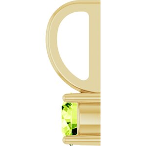 Imitation Peridot Solitaire Charm/Pendant