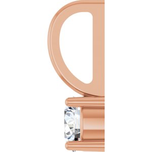 1/4 CTW Natural Diamond Solitaire Charm/Pendant