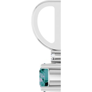 Natural Alexandrite & .015 CT Natural Diamond Charm/Pendant