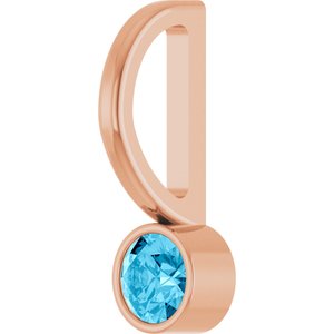 Natural Aquamarine Charm/Pendant