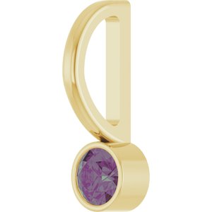Lab-Grown Alexandrite Charm/Pendant