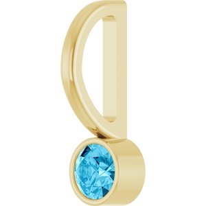Natural Aquamarine Charm/Pendant