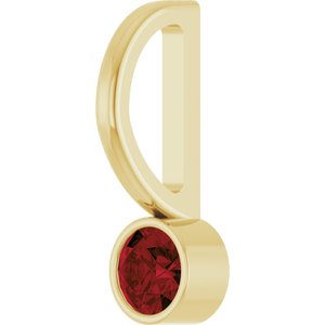 Natural Mozambique Garnet Pendant/Charm