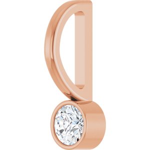 1/10 CT Natural Diamond Charm/Pendant