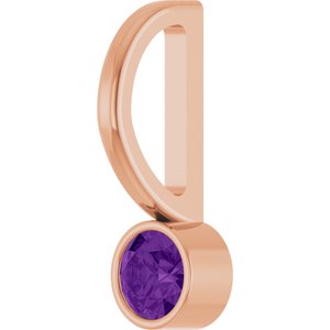 Natural Amethyst Charm/Pendant
