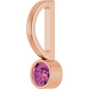 Natural Pink Tourmaline Charm/Pendant