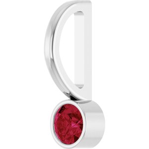 Lab-Grown Ruby Charm/Pendant