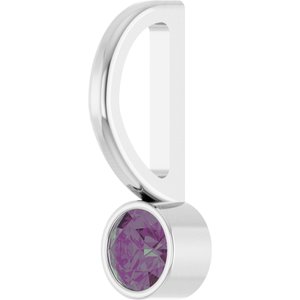 Lab-Grown Alexandrite Charm/Pendant