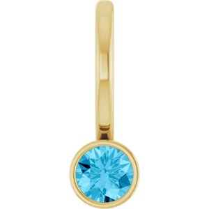 Natural Aquamarine Charm/Pendant