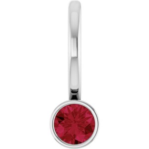 Lab-Grown Ruby Charm/Pendant