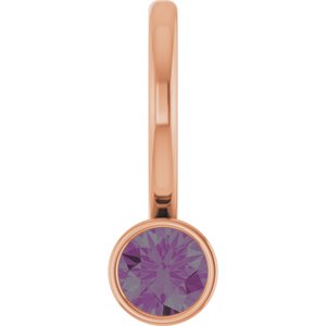 Lab-Grown Alexandrite Charm/Pendant