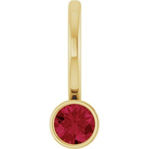 Lab-Grown Ruby Charm/Pendant