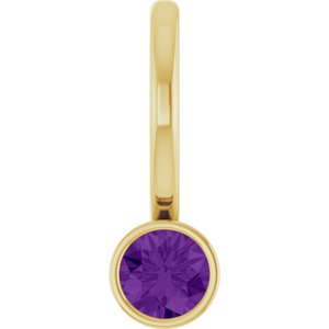 Natural Amethyst Charm/Pendant