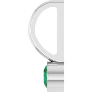 Lab-Grown Emerald Charm/Pendant
