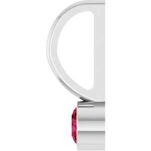 Lab-Grown Ruby Charm/Pendant