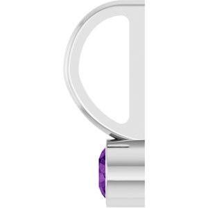 Natural Amethyst Charm/Pendant