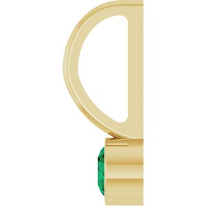 Lab-Grown Emerald Charm/Pendant
